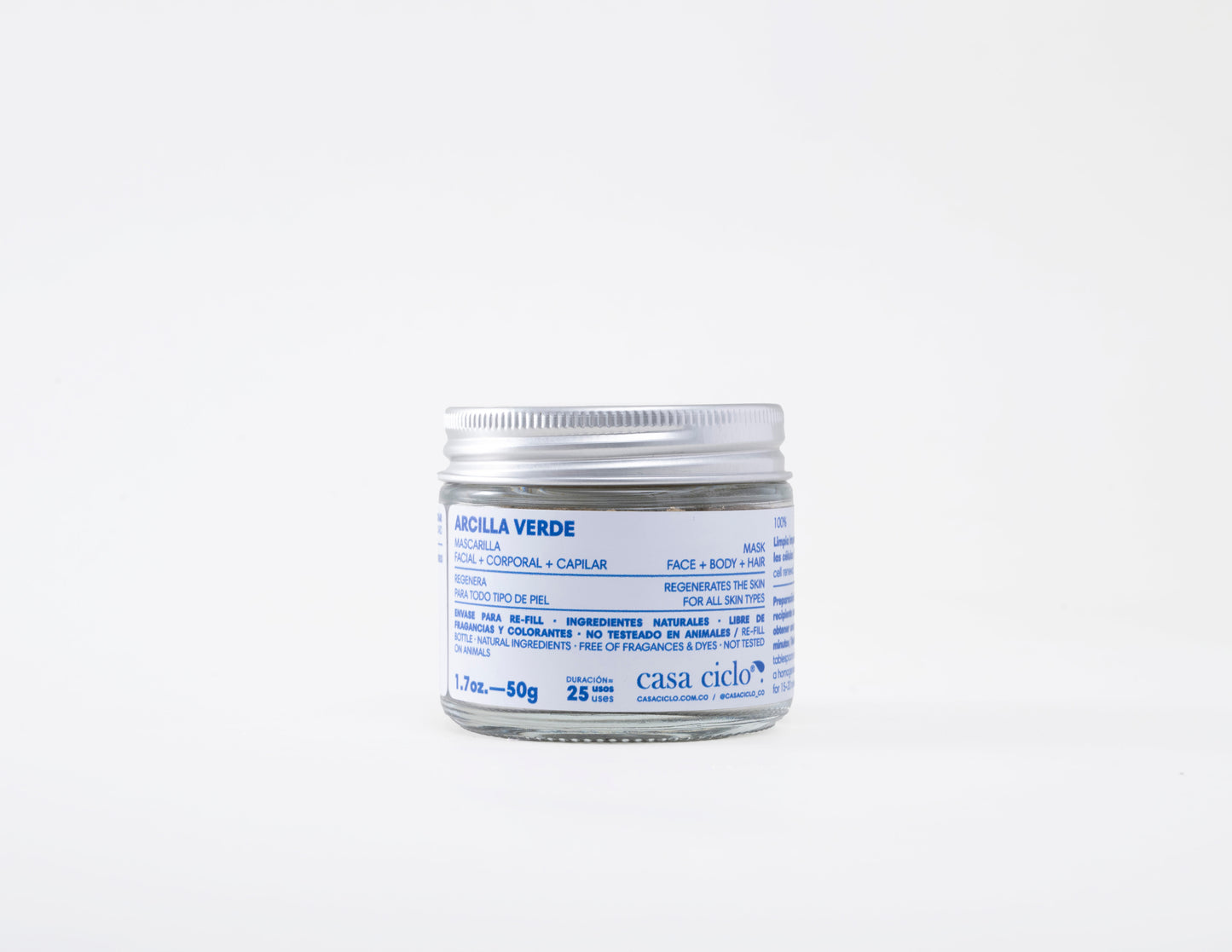 Mascarilla Facial, Corporal y Capilar Arcilla Verde 35g