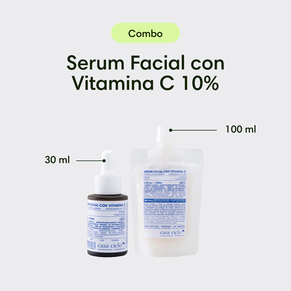 Combo Serum Facial con Vitamina C 10%