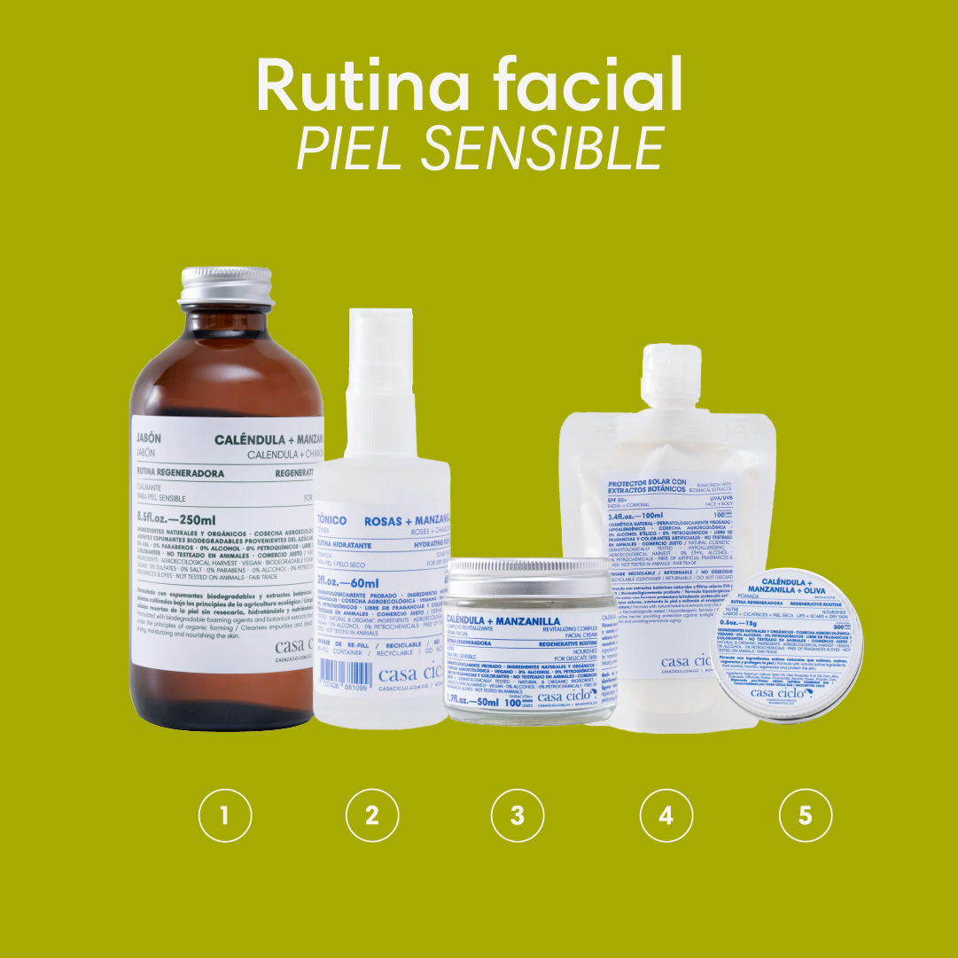 Rutina Facial Piel Sensible