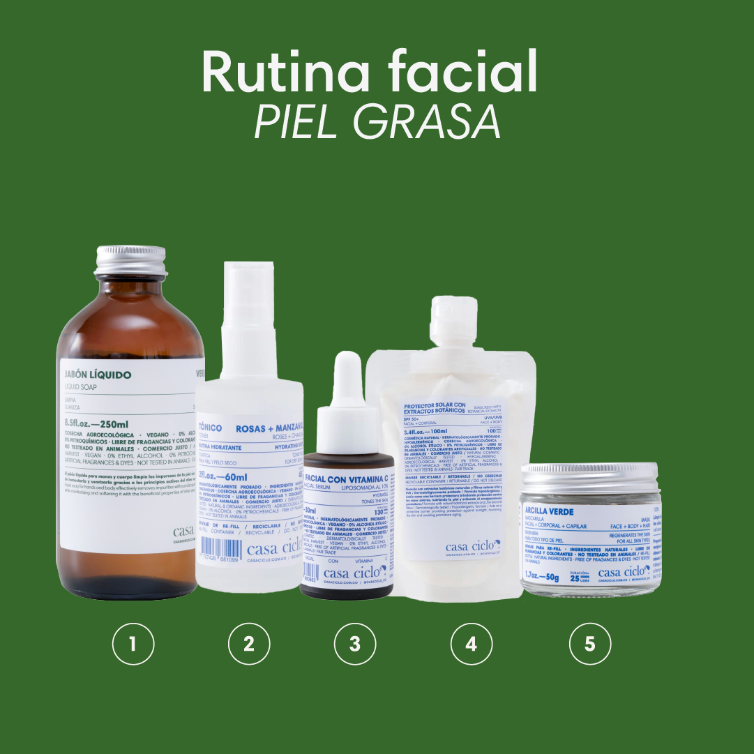 Rutina Facial Piel Grasa
