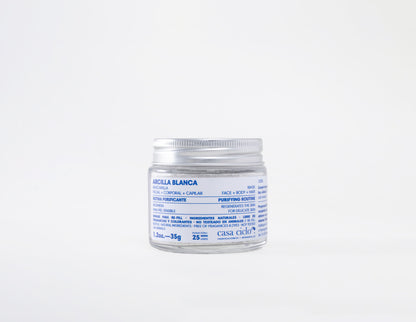 Mascarilla Facial, Corporal y Capilar de Arcilla Blanca 35g