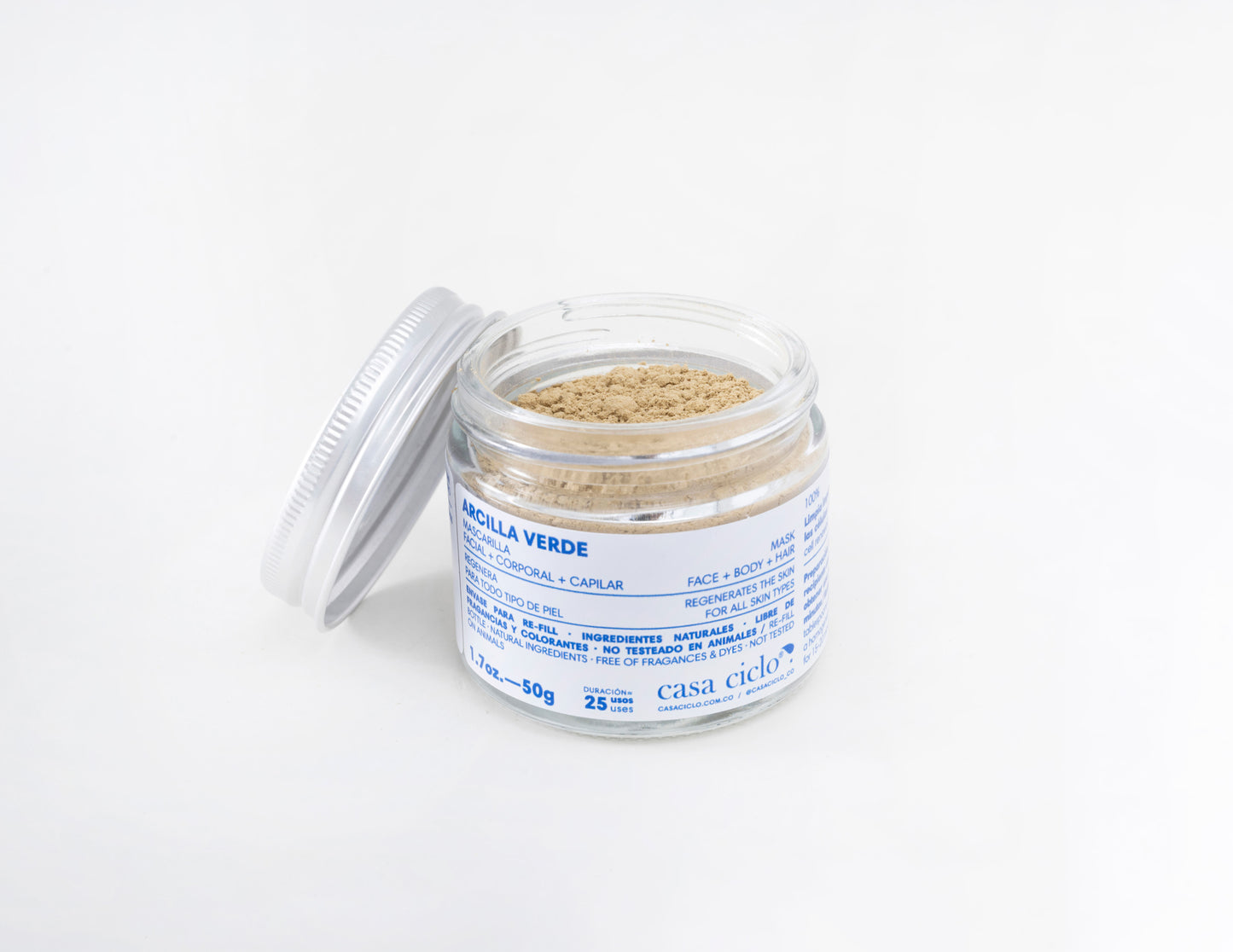 Mascarilla Facial, Corporal y Capilar Arcilla Verde 50g