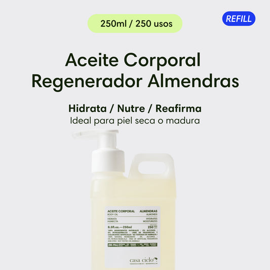 Aceite Corporal Regenerador Almendras (Refill)