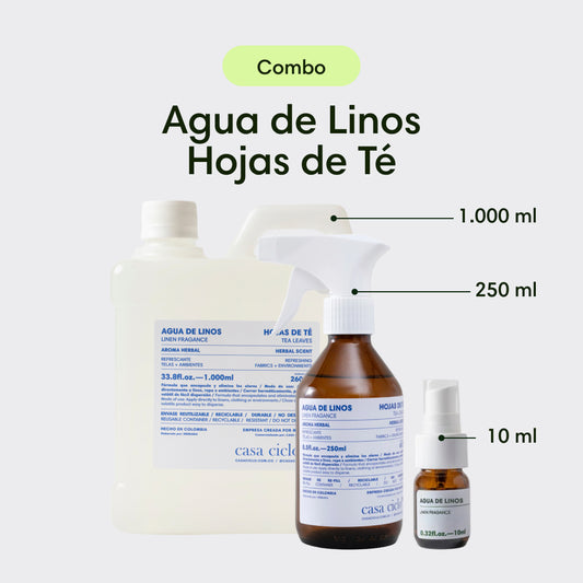 Combo Agua de Linos Hojas de Té