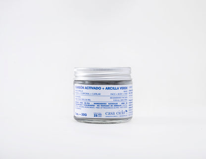Mascarilla Facial y Corporal Carbón Activado 30g