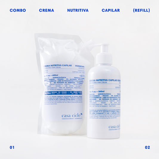 Combo Crema Nutritiva Capilar (Refill)