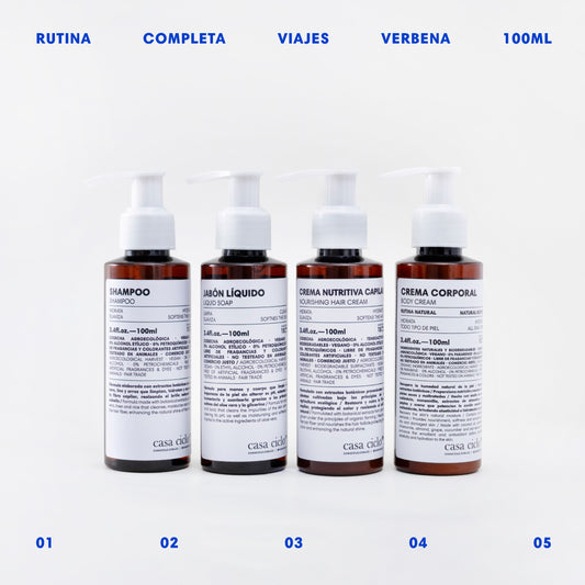 Combo Rutina Completa para Viajes Verbena 100ml