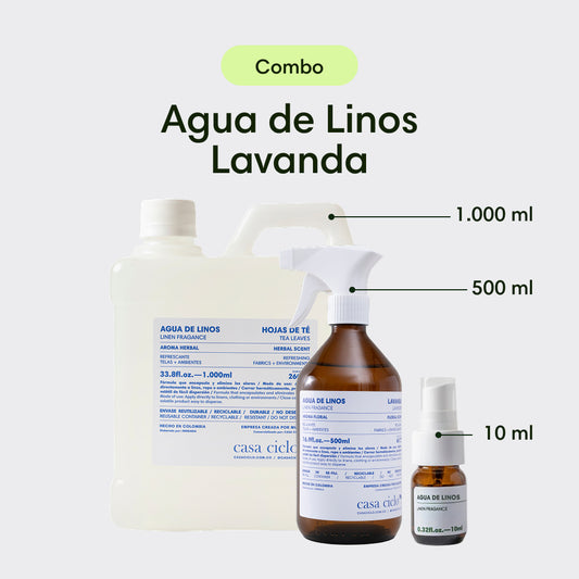 Combo Agua de Linos Lavanda