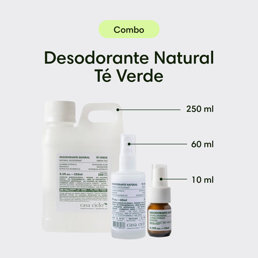 Combo Desodorante Natural Té Verde