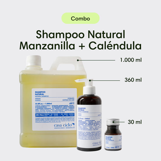 Combo Shampoo Manzanilla + Caléndula