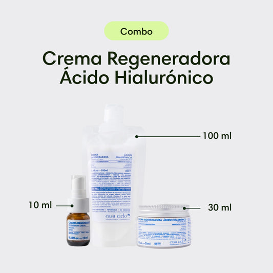Combo Crema Regeneradora Ácido Hialurónico