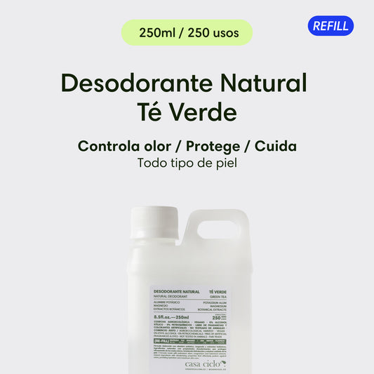 Desodorante Natural Té Verde (Refill)