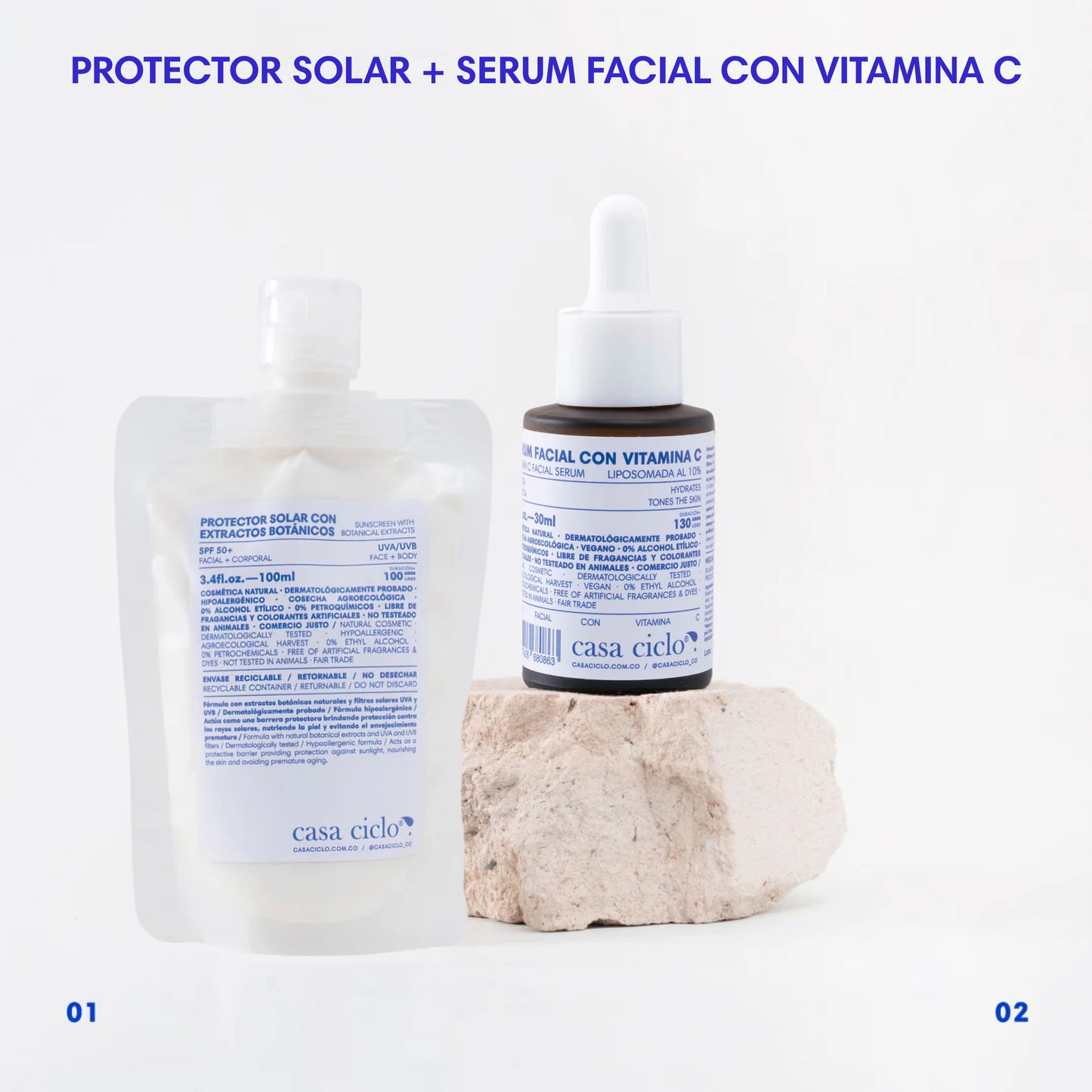 Duo Protector Solar + Serum Facial con Vitamina C