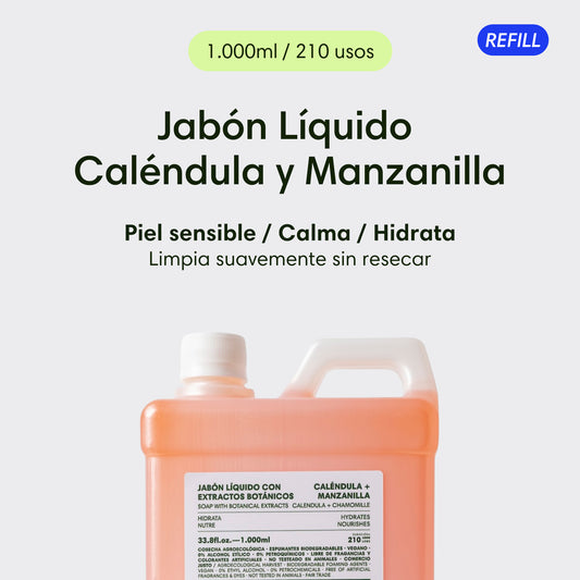 Jabón Líquido Caléndula y Manzanilla (Refill)