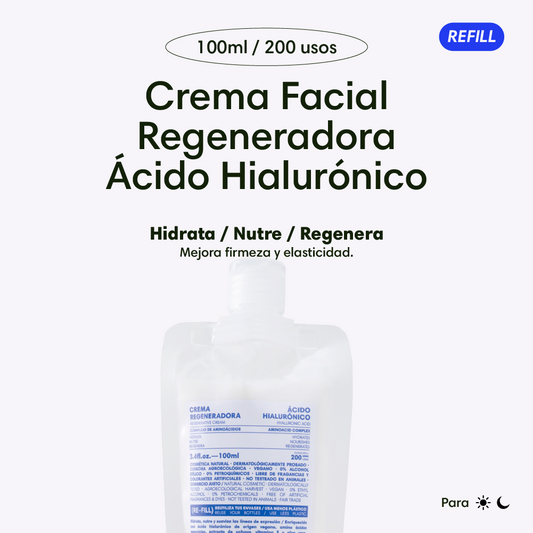 Crema Facial Regeneradora Ácido Hialurónico (Refill)
