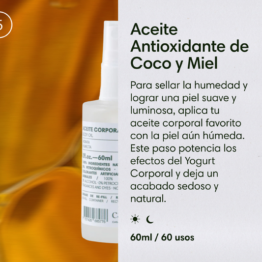Aceite Corporal Hidratante Coco y Miel