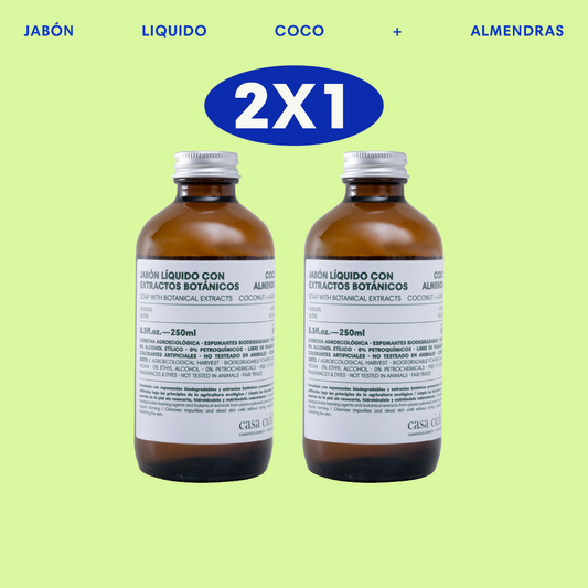 Combo 2X1 Jabón Líquido Coco y Almendras