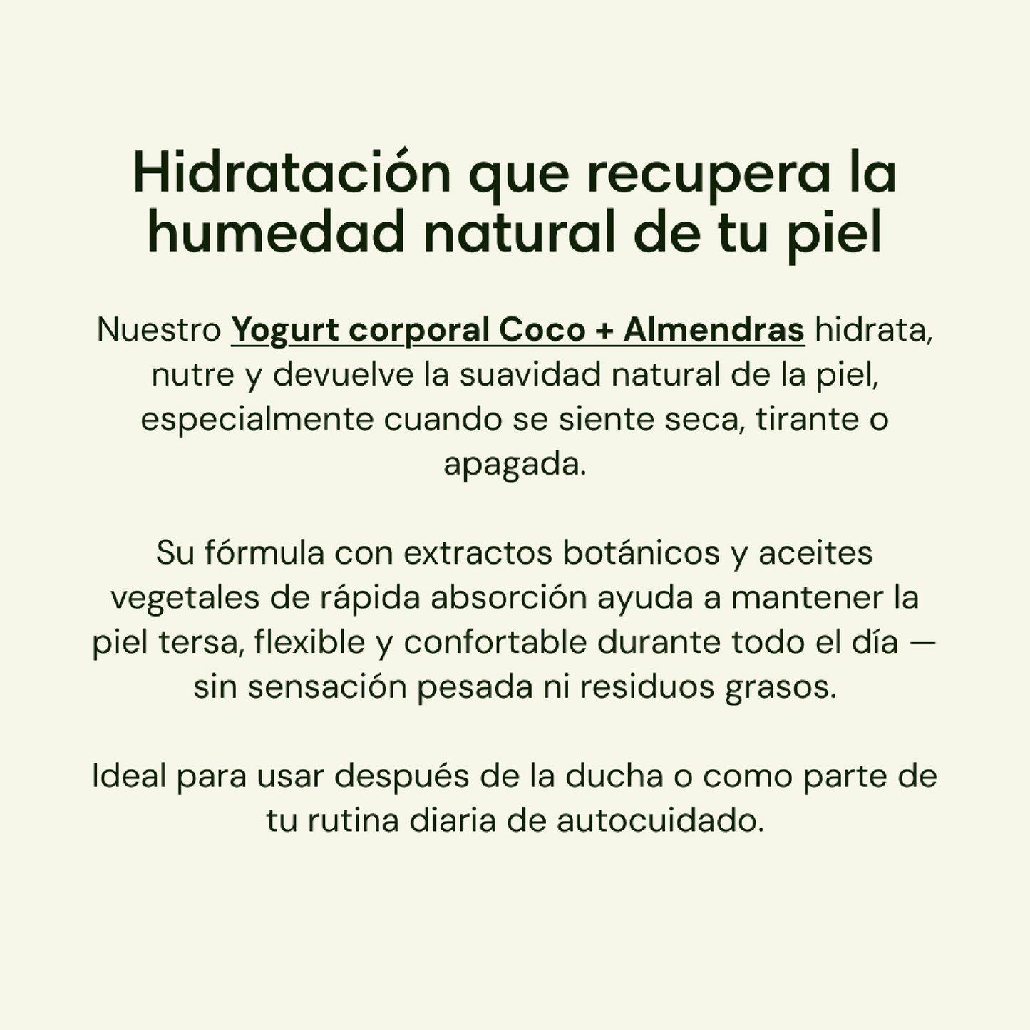 Yogurt Corporal Coco y Almendras