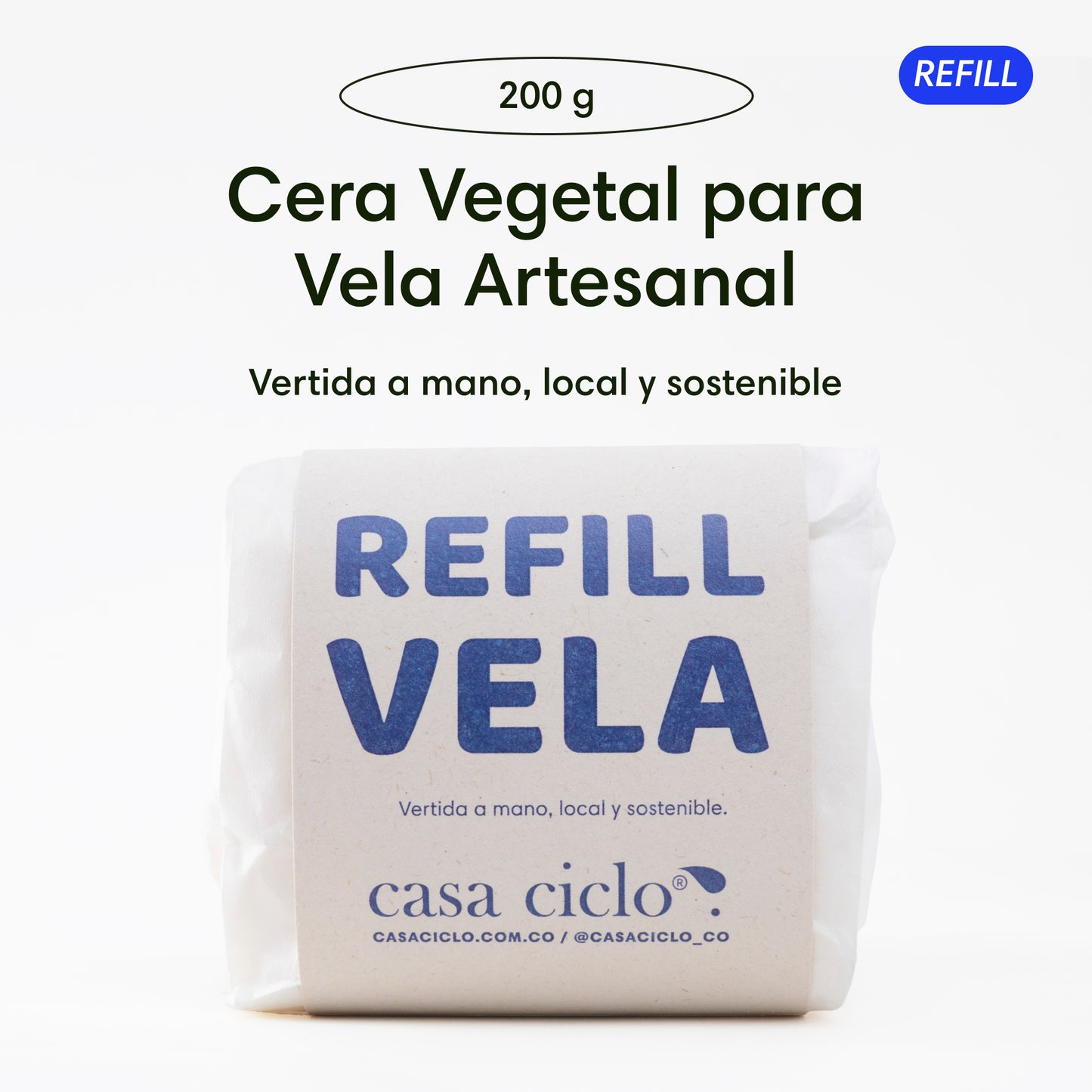 Vela Aromática 200gr (Refill)