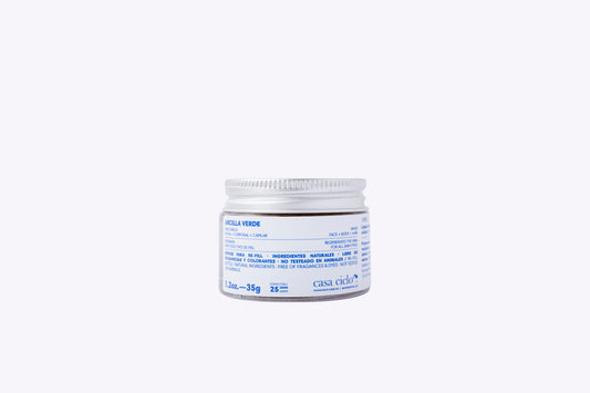 Mascarilla Facial, Corporal y Capilar Arcilla Verde 35g