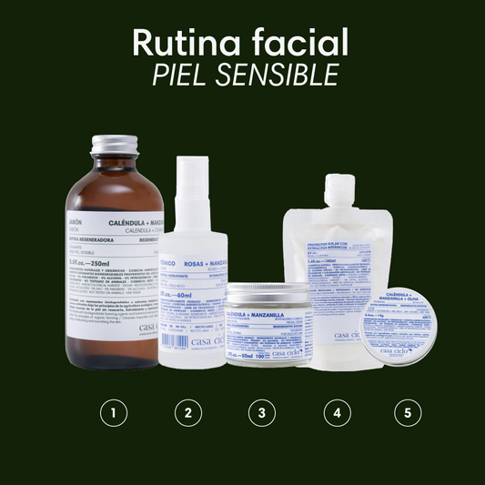 Rutina Facial Piel Sensible
